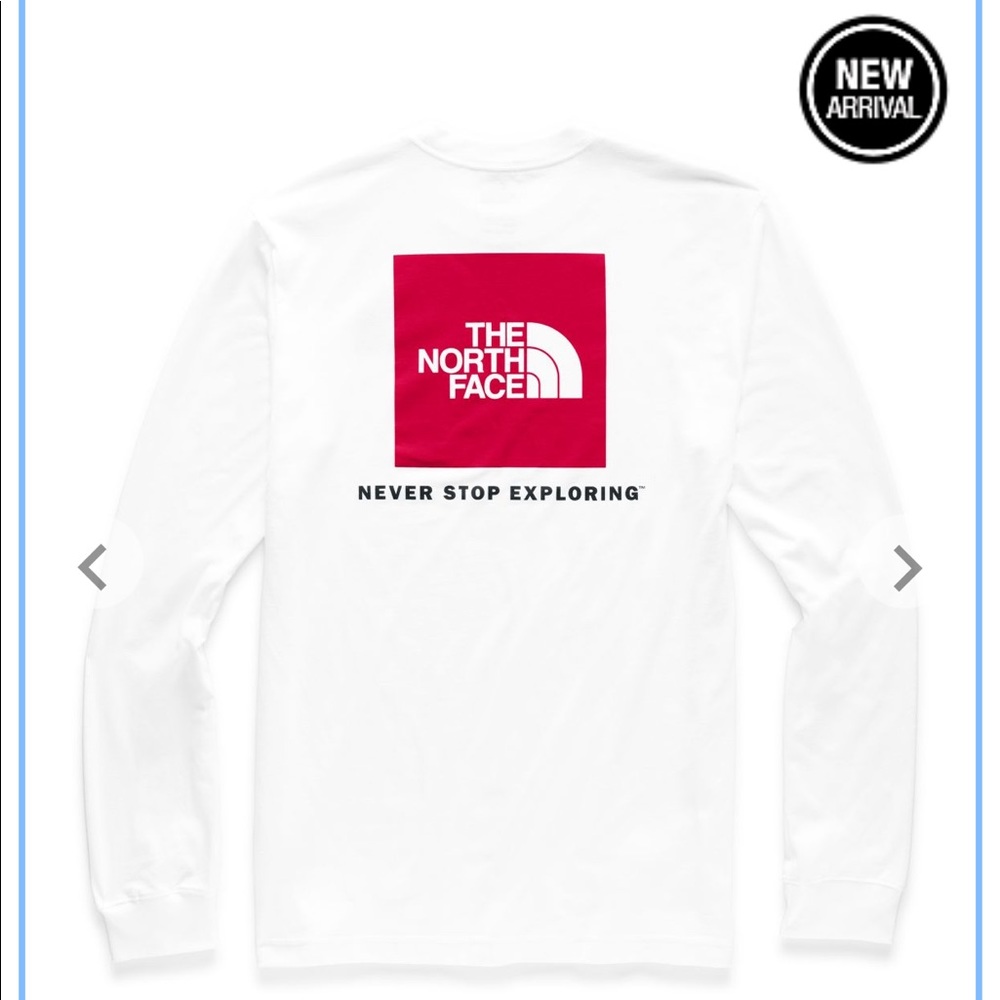 🔥🔥Beautiful new North Face t-shirt white/ Red - Picture 2 of 5